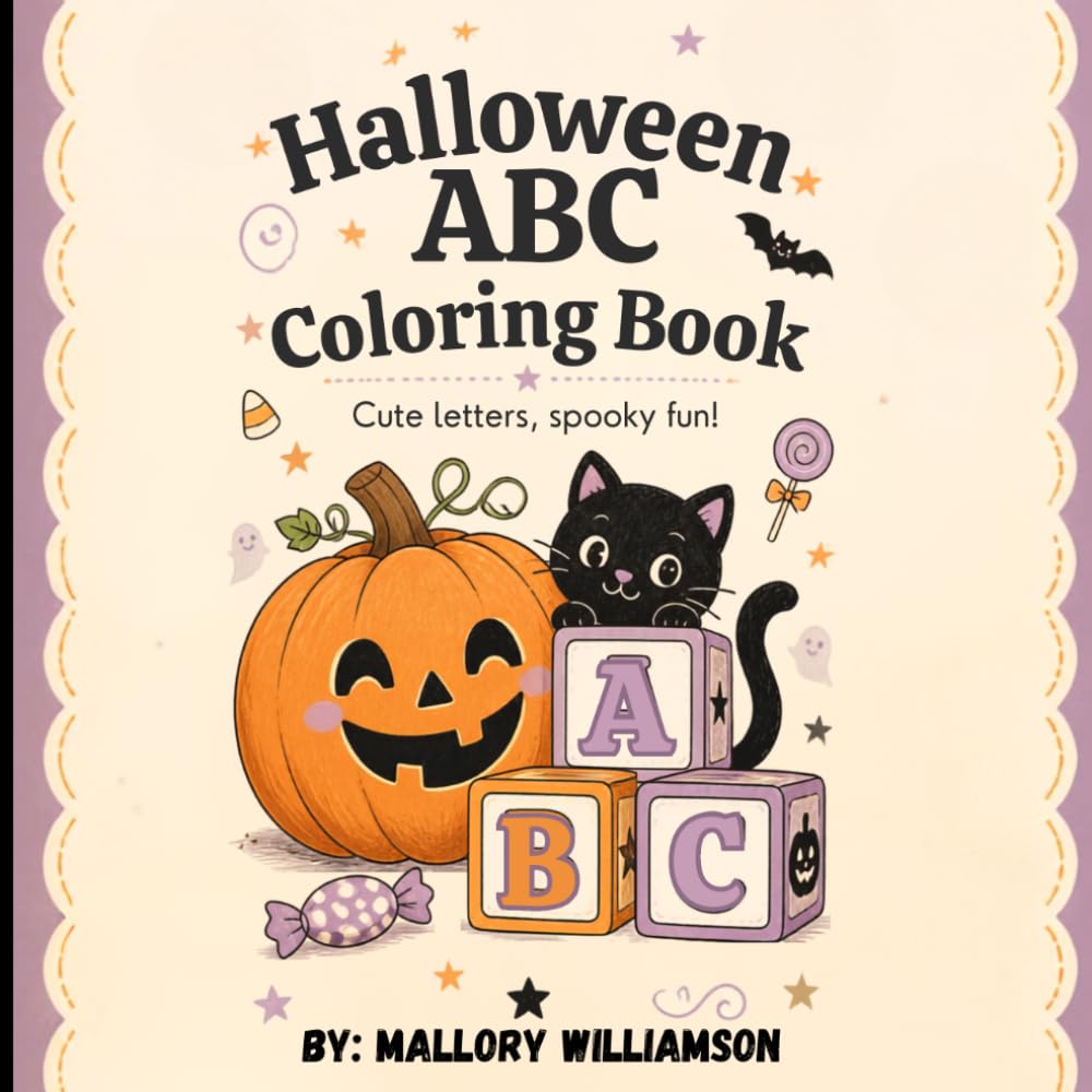 Halloween ABC Coloring Book: Halloween Alphabet and Number Tracing Workbook for Preschoolers | Cute ABC Coloring Pages, Handwriting Practice, Letter Recognition & Fine Motor Skills
