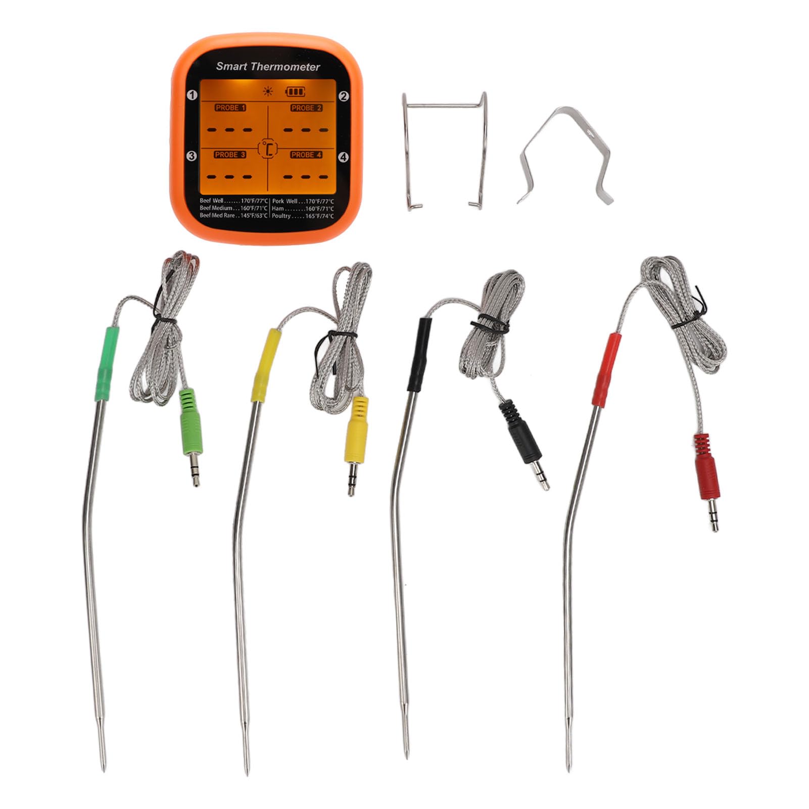 Sonda de Temperatura de Carne, Termómetro Digital para Parrilla, Aplicación Inteligente Bt, Control Remoto, Utensilios de Cocina para Parrilla, Barbacoa, Suministros de Cocina