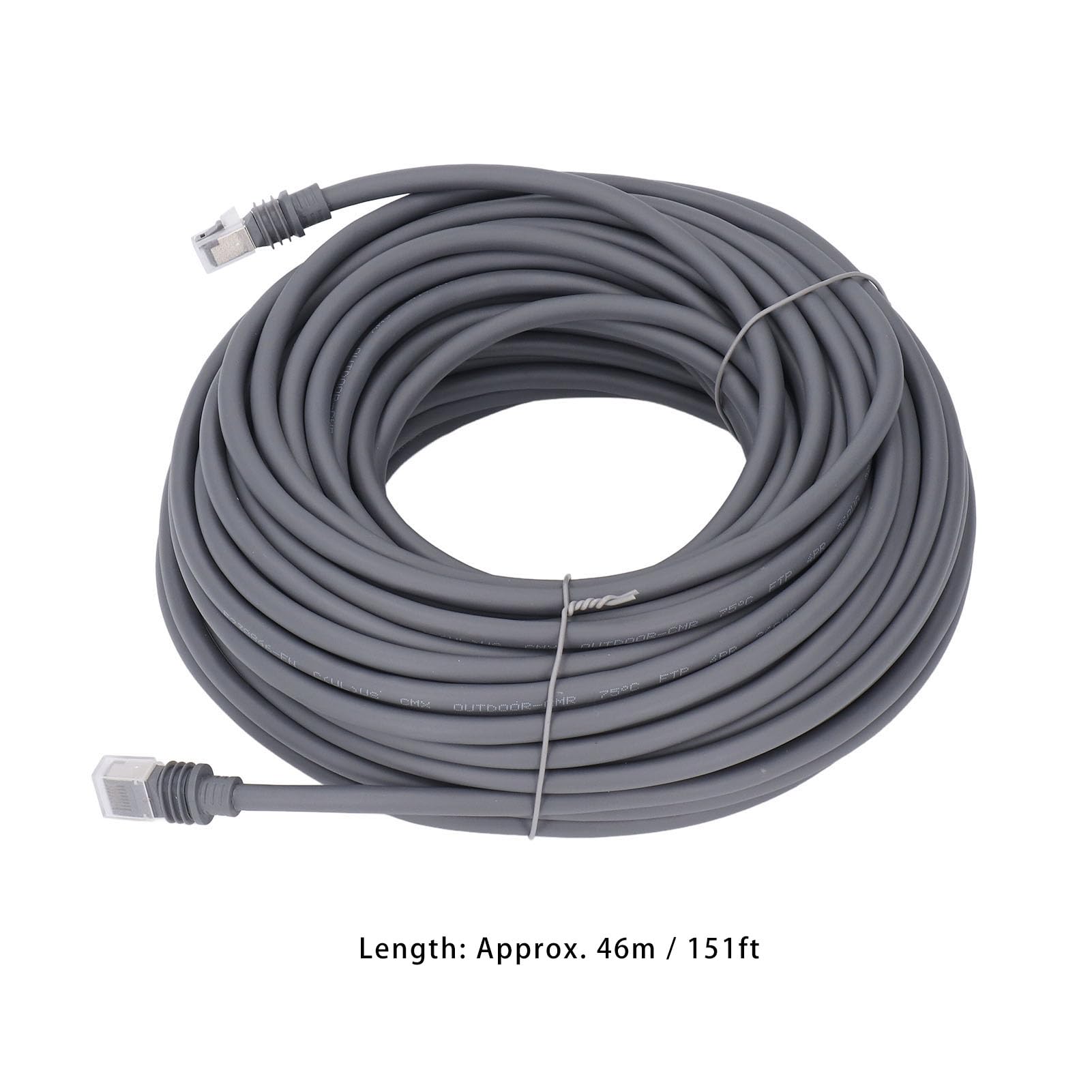 Zaawansowany Prostokątny Kabel Satelitarny RJ45 o Długości 151 Stóp dla Generacji 3 z Funkcjami Wodoodpornymi i Odpornymi na Starzenie