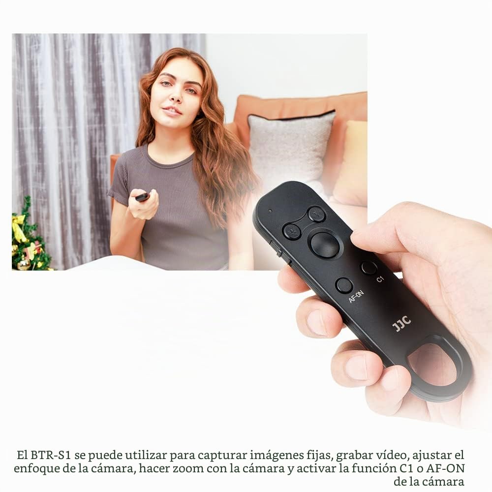 JJC RMT-P1BT Mando a Distancia Bluetooth para A7 IV RX100 VII A6400 A6600 A6700 A6100 ZV-E1 FX30 FX3 ZV-E10 ZV-1 A7 III ZV-1F a7C - Controlador inalámbrico