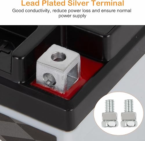 Miniatura 5 de YTX4L-BS - Batería para motocicleta, 12 V, 3 Ah, recargable, sin mantenimiento, sellada, AGM, batería de repuesto para cuatrimoto y scooter