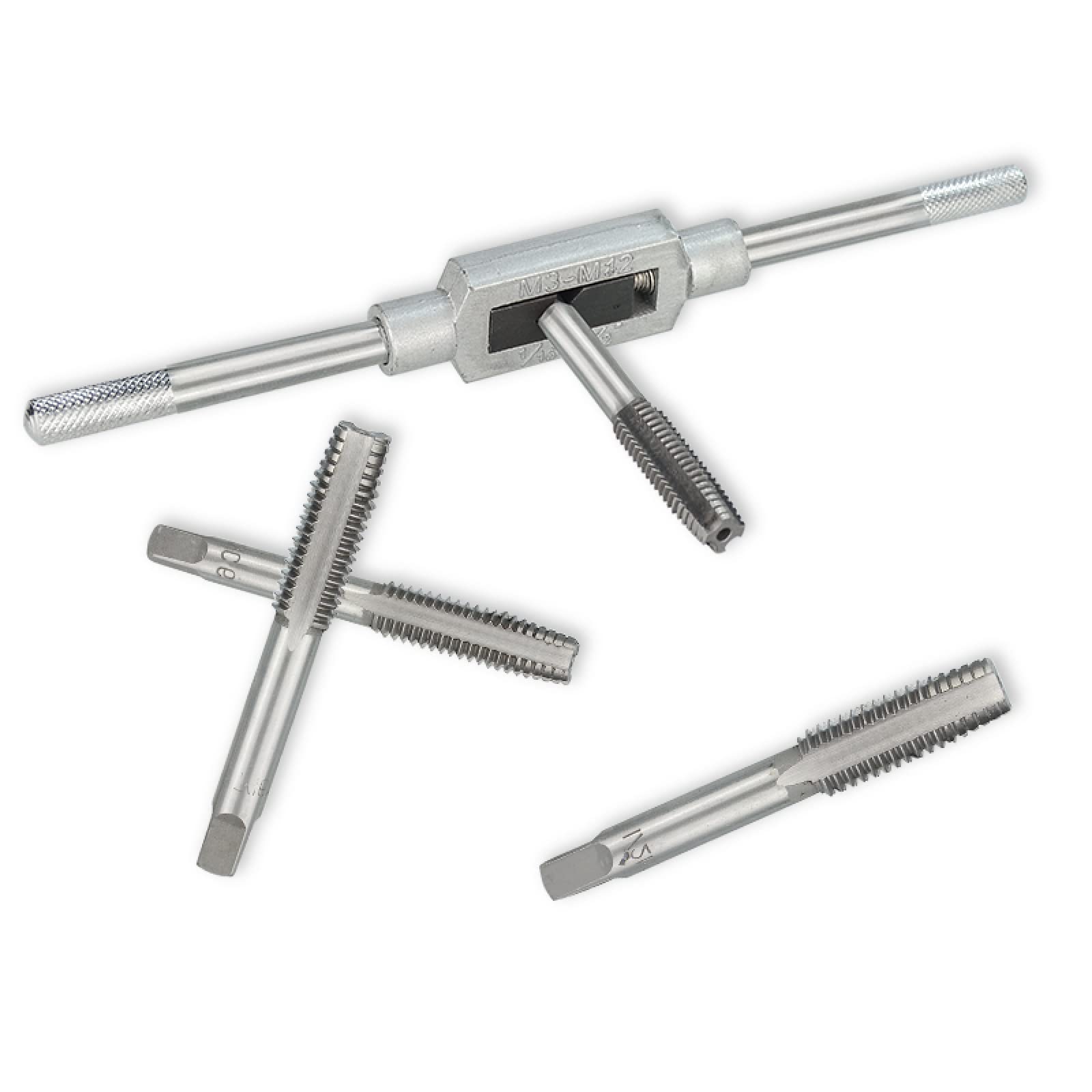 Juego de machos y terrajas de roscar Imperial, 20 Piezas, Taladro de roscar, Llave de machos de roscar Manual, Herramientas manuales de roscado, Juego de machos y terrajas, 20 Piezas