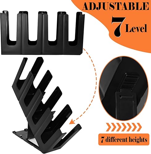 Miniatura 6 de Paquete de 2 vasos de papel y soporte para tapa, organizador de tazas de café desechable, dispensador de tazas desechable de 4 compartimentos,