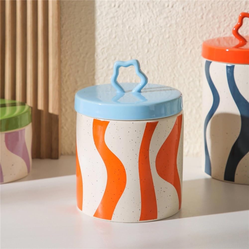 Burriera Barattolo portaoggetti in ceramica porta burro in for cucina