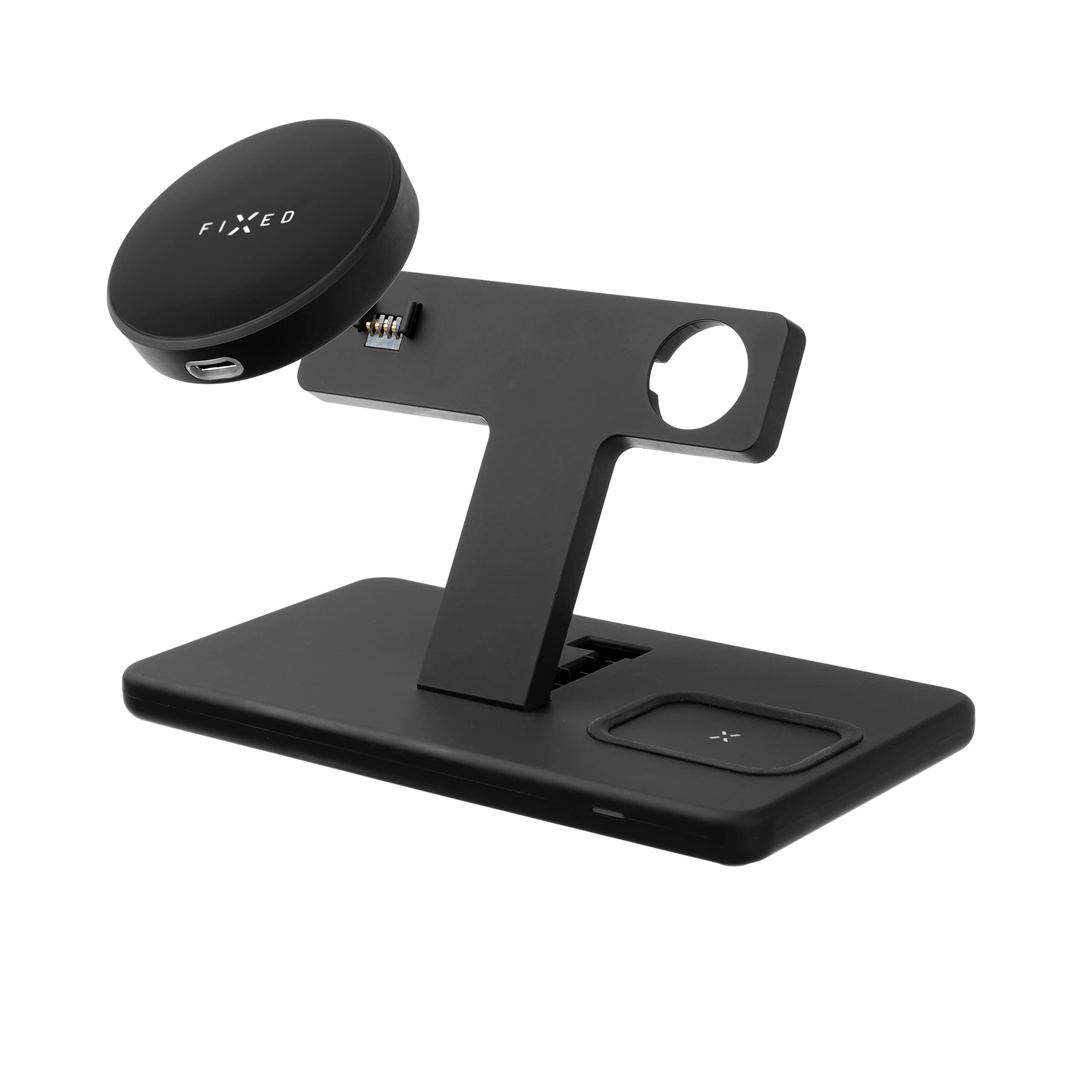 FIXED Bezprzewodowa stacja ładowania 3 w 1 dla iPhone, Apple Watch i Airpods Czarny
