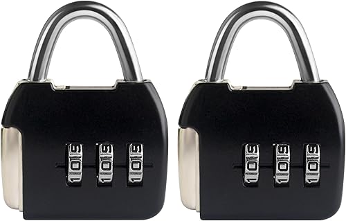 Cerradura de combinación pequeña, candado de combinación de 3 dígitos, cerraduras de equipaje de viaje, cerradura combinada con código para maleta, disponible en Yaxa Colombia