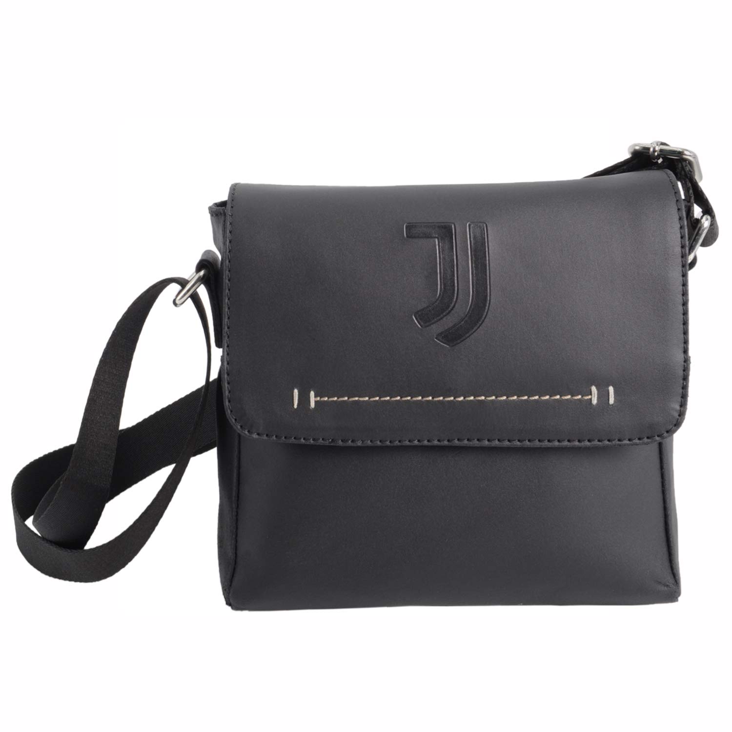 JUVIR|#JUVENTUS FC Sacoche en cuir - Sans genre, noir, S