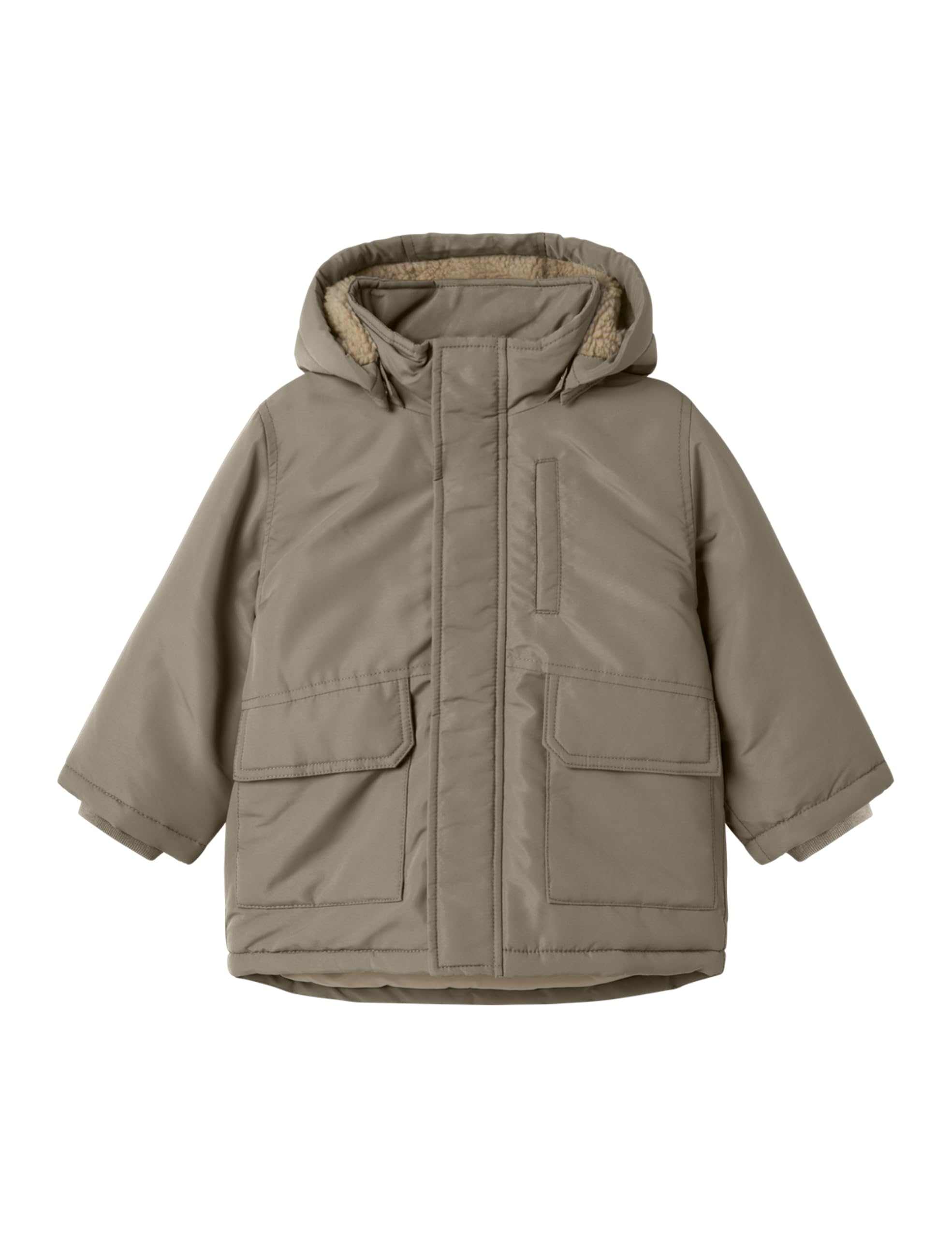Name IT Jungen Nmmmarlow Parka Jacket Pb, Timber Wolf, Numeric_104