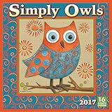 Simply Owls 2017 Wall Calendar