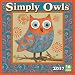 Simply Owls 2017 Wall Calendar