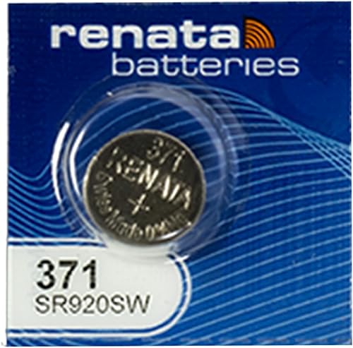 Renata - Batería para reloj Renata 371 o SR 920 SW 1,5 V (1 Batería, 371 o SR 920 SW)