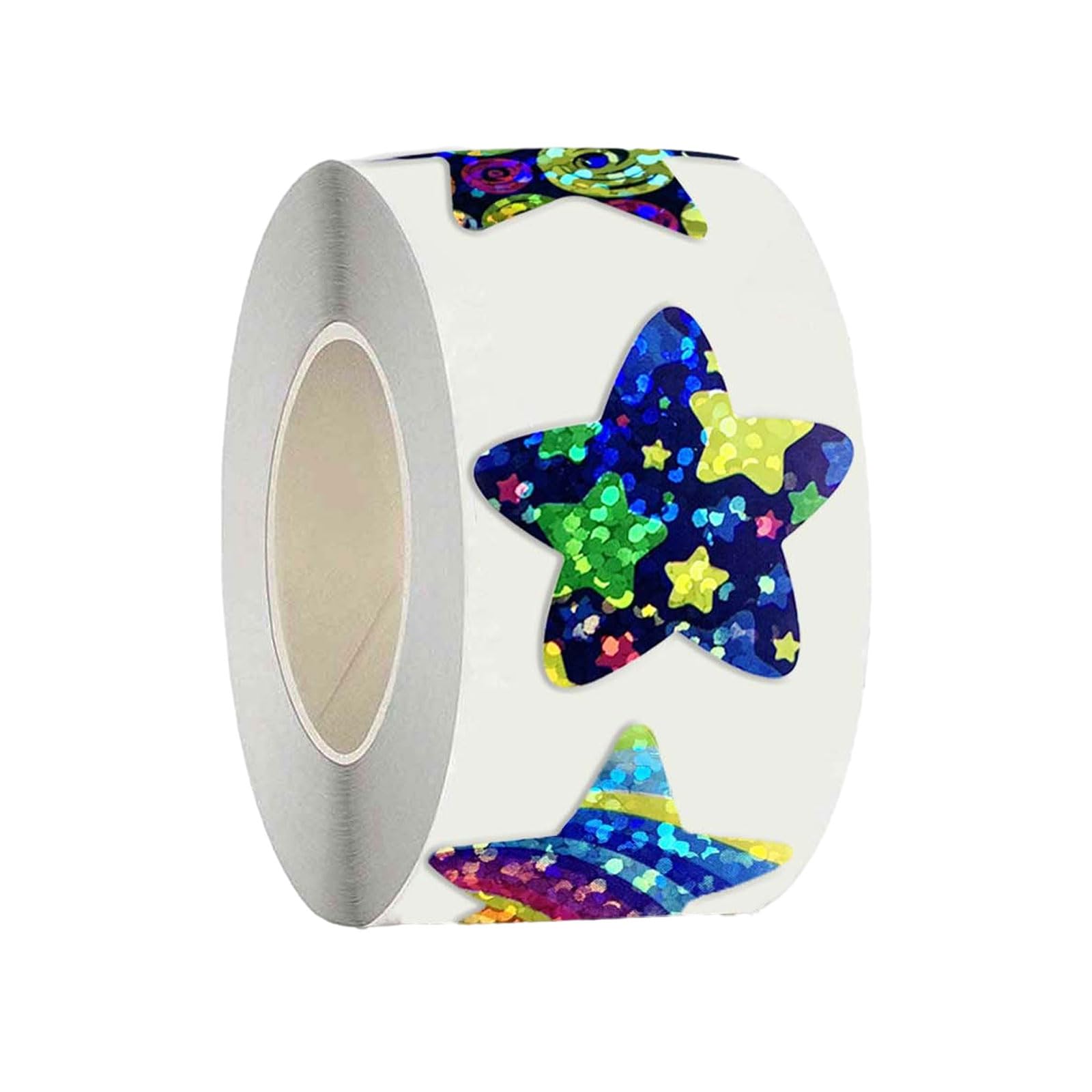 500Pcs / Roll Colorful Star Round Sticker Adhesive Glittering Labels Seal Envelope Sticker