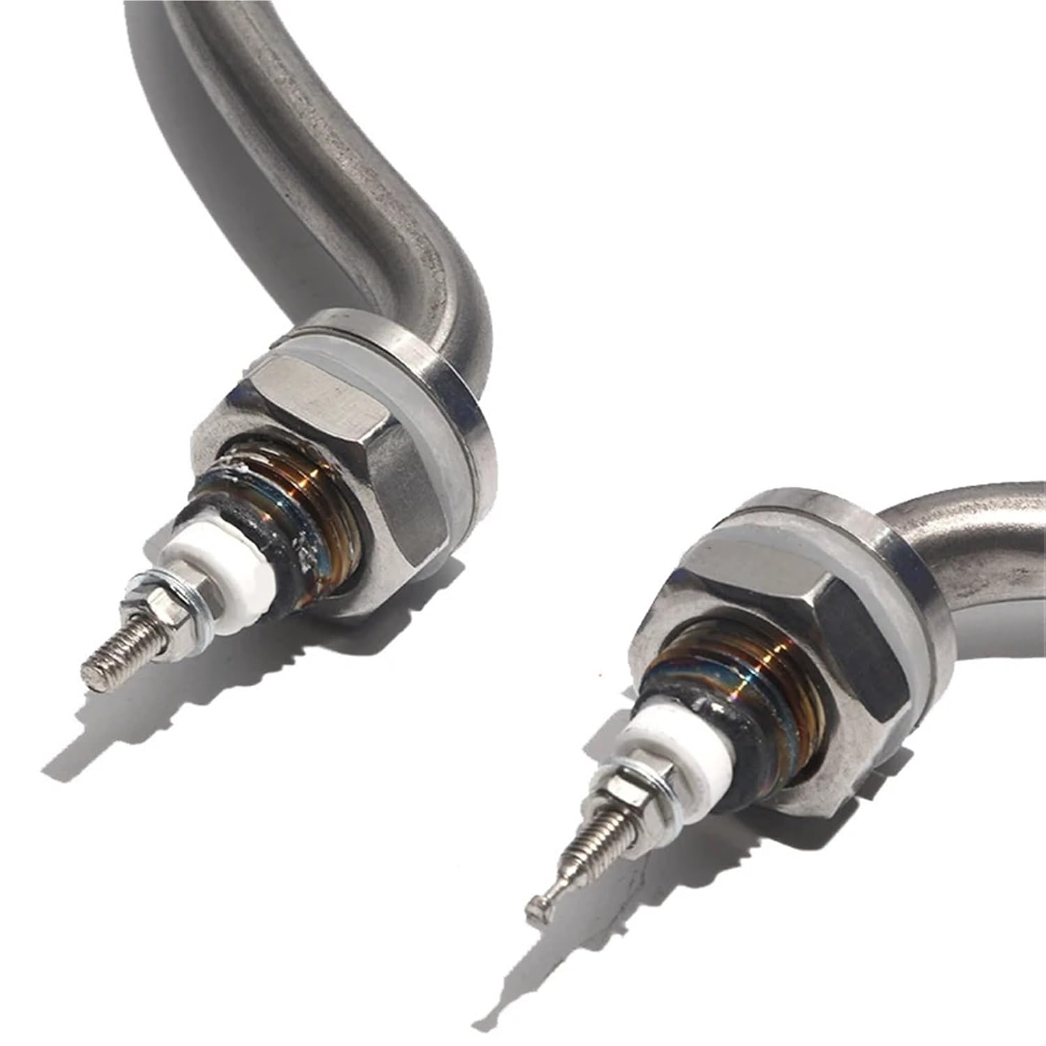 220V 2KW Electric Water Heating Element 220MM Dia. 16MM Thread Round Oil Heater Resistance Coil SS304 for Noodle Pot