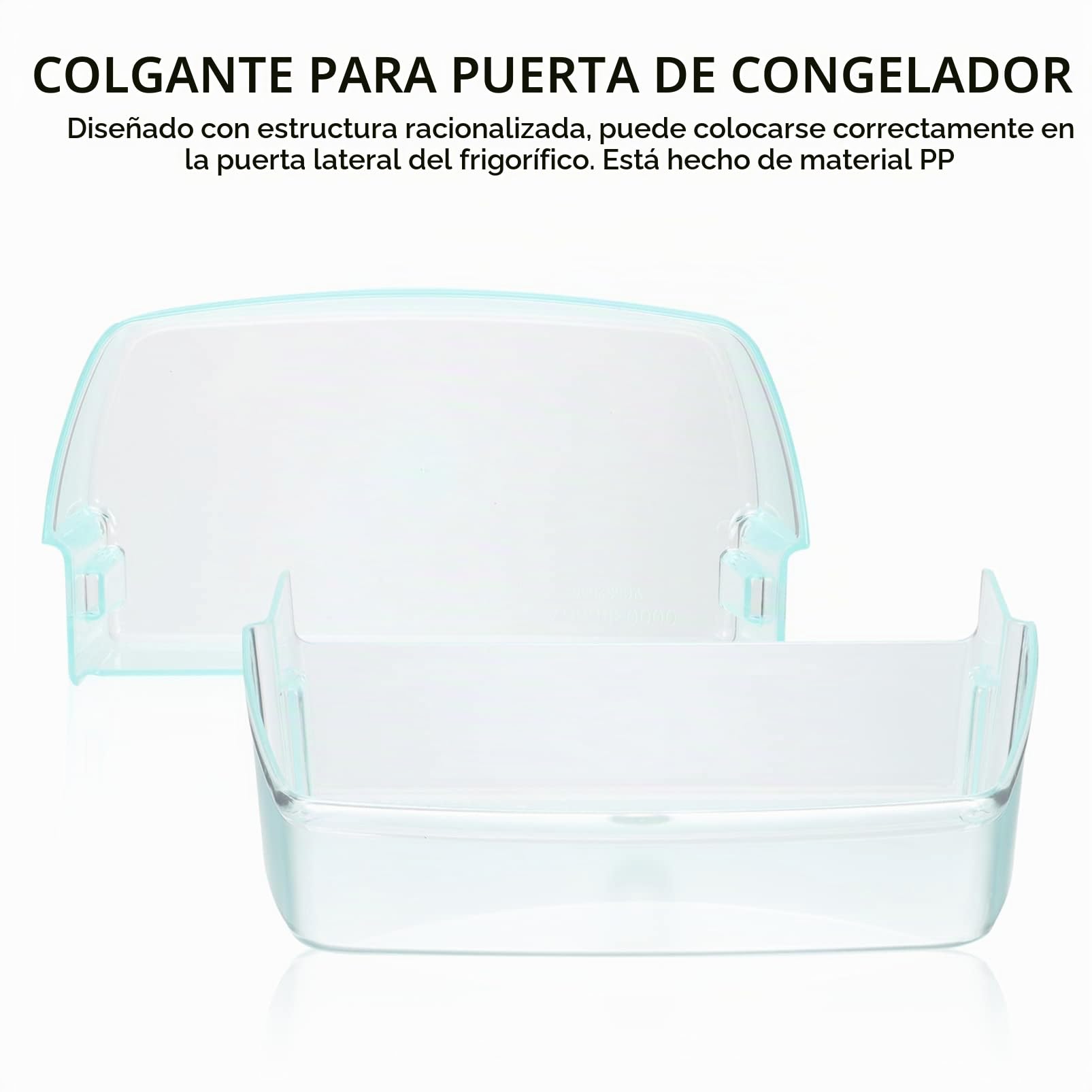 HOMSFOU Organizador Para Nevera Y Puerta Lateral Caja Nevera Para Almacenaje De Alimentos Soporte Para Bolsa De Condimento 7.87 X 4.13 X 2.55 in Accesorio Para Clasificar Frutas Y Verduras