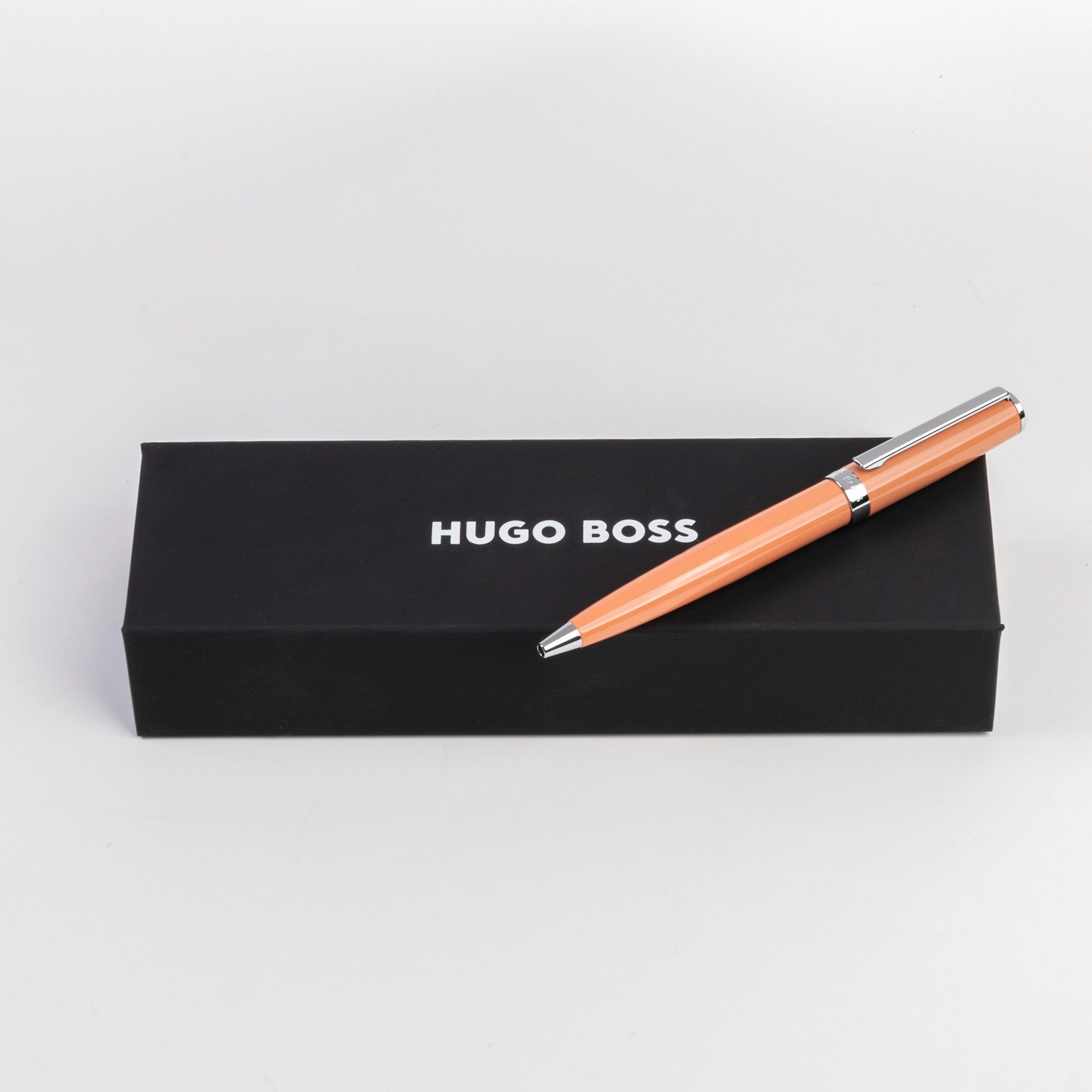 Hugo Boss Gear Icon Ballpoint Pen Light Orange - Image 2