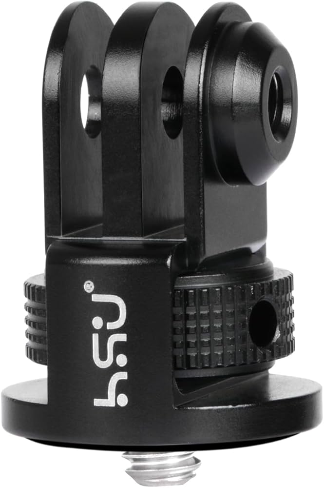 Amazon | HSU gopro 1/4変換アダプター アルマイト・アルミ製 1/4ネジ