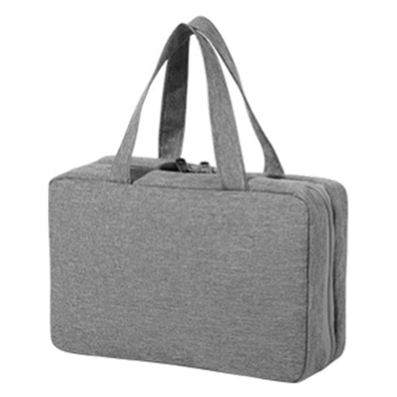 Borsa da Toilette da Appendere Borsa da viaggio impermeabile pieghevole con separazione for prodotti asciutti e bagnati, for cosmetici da uomo(Gray)
