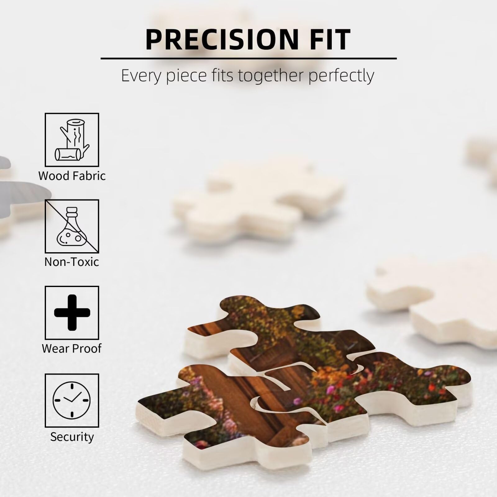 Puzzle 1500 Teile Kleine Stadt Klassische Puzzles für Erwachsene Traum Anspruchsvolles und Lustig Kreatives Unterhaltungsspiel, Holzpuzzle für Erwachsene Als Feiertage Geschenk fur Frauen 2T-369