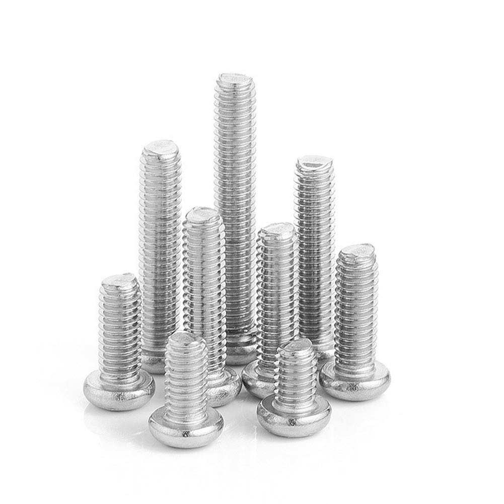 Viti autofilettanti, 20 viti a testa cilindrica a croce M5 M6, in acciaio inossidabile, viti per legno (14 mm, M6, 20 pezzi)