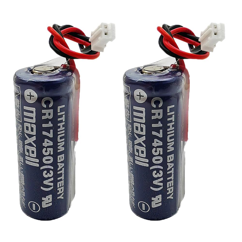 Amazon | (2個入り) CR17450 3V 2600mAh PLCバッテリー、非充電式の 