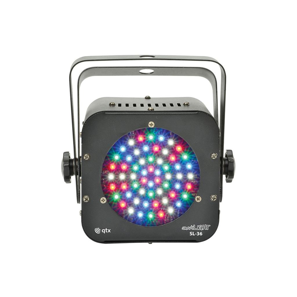 QTX Sl36 Effetto luce PAR LED DMX con microfono interno per pub bar negozi feste disco