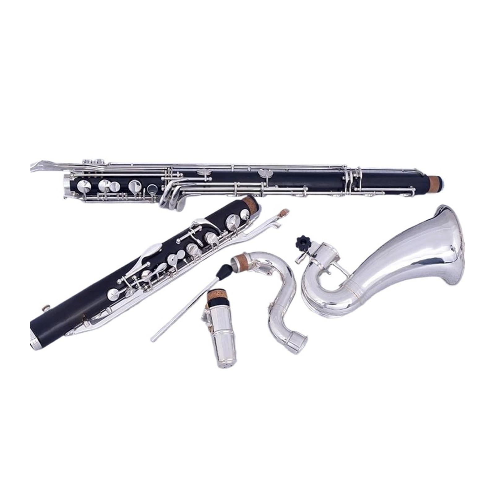 clarinetto 18 tasti Sib Caucciù duro naturale/Bachelite Ebano Do basso