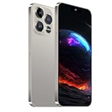 Unlocked Android Phone A15 PROMAX Android 14 Cell Phone with Dynamic Island 16GB+512GB 6800mAh,Fast Charging,HD Screen 48MP+108MP Camera Cell Phone with 5G Dual SIM Smart Phone (Natural Titanium)