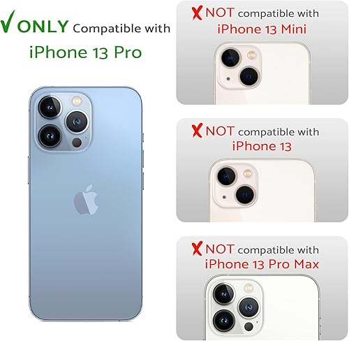 Miniatura 2 de TORU CX - Funda magnética delgada para iPhone 13 Pro con tarjetero, color negro