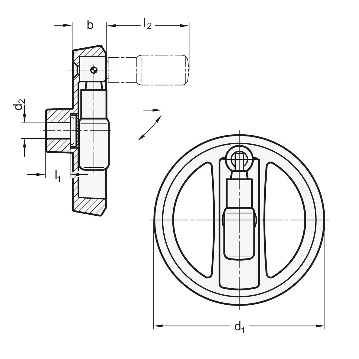 Ganter Norm elementi - Halte Magnete con foro - GN 50.4 - Magnet