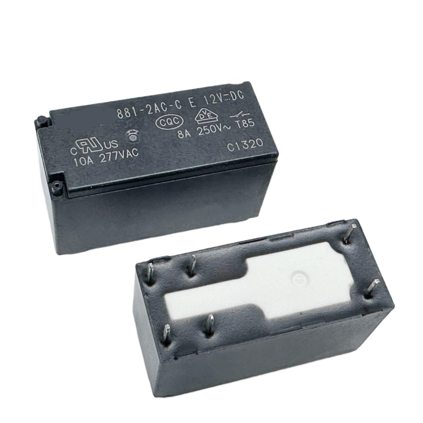 PKNVKZIDK 1pc 881-2AC-C 12VDC (115F2A-12V-10A) Relay 6pins