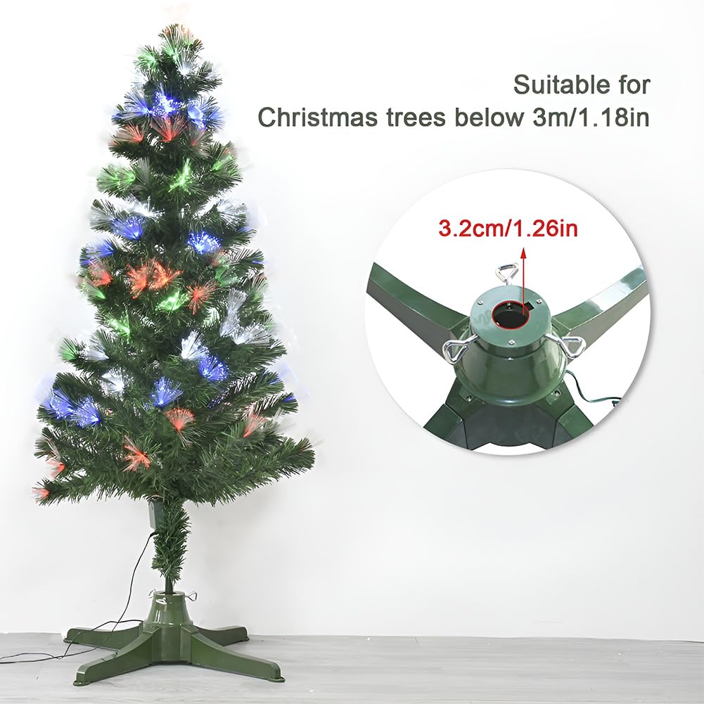 Soporte Giratorio de 360° para árbol de Navidad, Soporte de Base de árbol Giratorio eléctrico, Soporte Ajustable para árbol de Vacaciones Artificial, para árboles de hasta 7.5 pies y 80 Libras 80cm