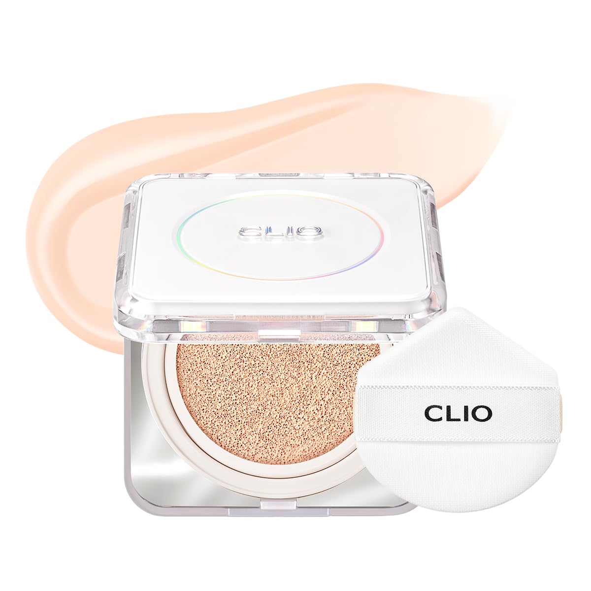 CLIO Kill Cover Founwear Cushion The Original – 20 Shades, Buildable Light to Medium Coverage, Natural Finish, Korean Makeup Foundation, Long-Lasting Skin Fit, 17W CREAM SHELL
