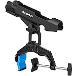 PLUSINNO 1 Pack Fishing Rod Holders for Boat, Upgraded Fishing Rod Holder with Enlarge Clamp, Innovative Dual-V Shaped Design, Fit Round/Square Tube Boat Fishing, Fishing Gear, Gifts for Men