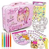 Nick Shop JoJo Siwa Tin Box Stationery Set for Girls 2 Pc Bundle with JoJo Siwa Tin Art Box with Sketchpad, Stickers, and More, and Pikmi Pop Stickers | JoJo Siwa Activity Set jojo siwa stationary