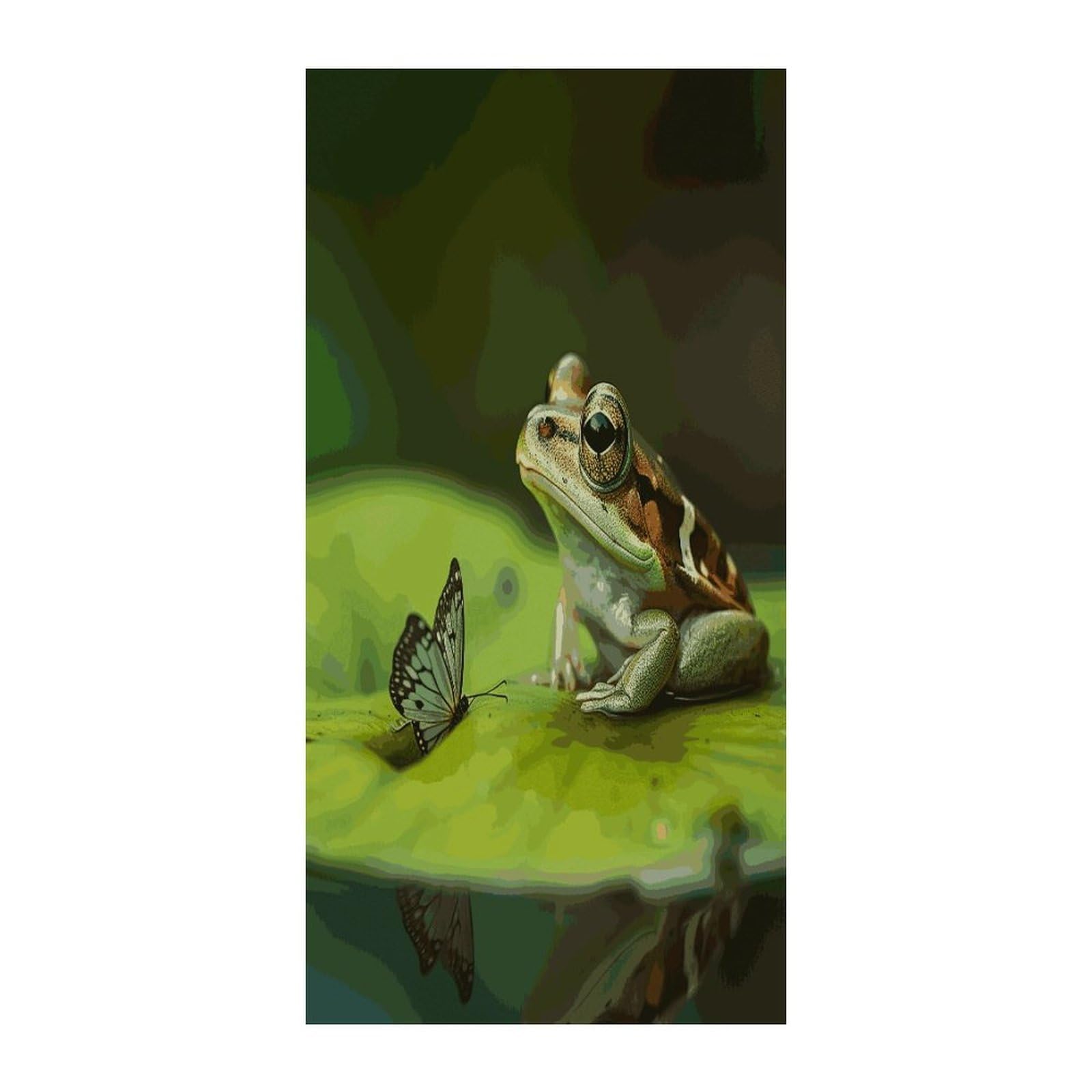 Fekiloot Style Frog And Butterfly Door Curtain Room Divider Curtains