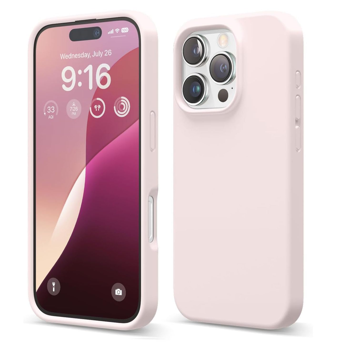 LIRAMARK Liquid Silicone Soft Back Cover Case for Apple iPhone 16 Pro (6.3 inch) (Pink) (B0DG21L2HF) Amazon Price History, Amazon Price Tracker