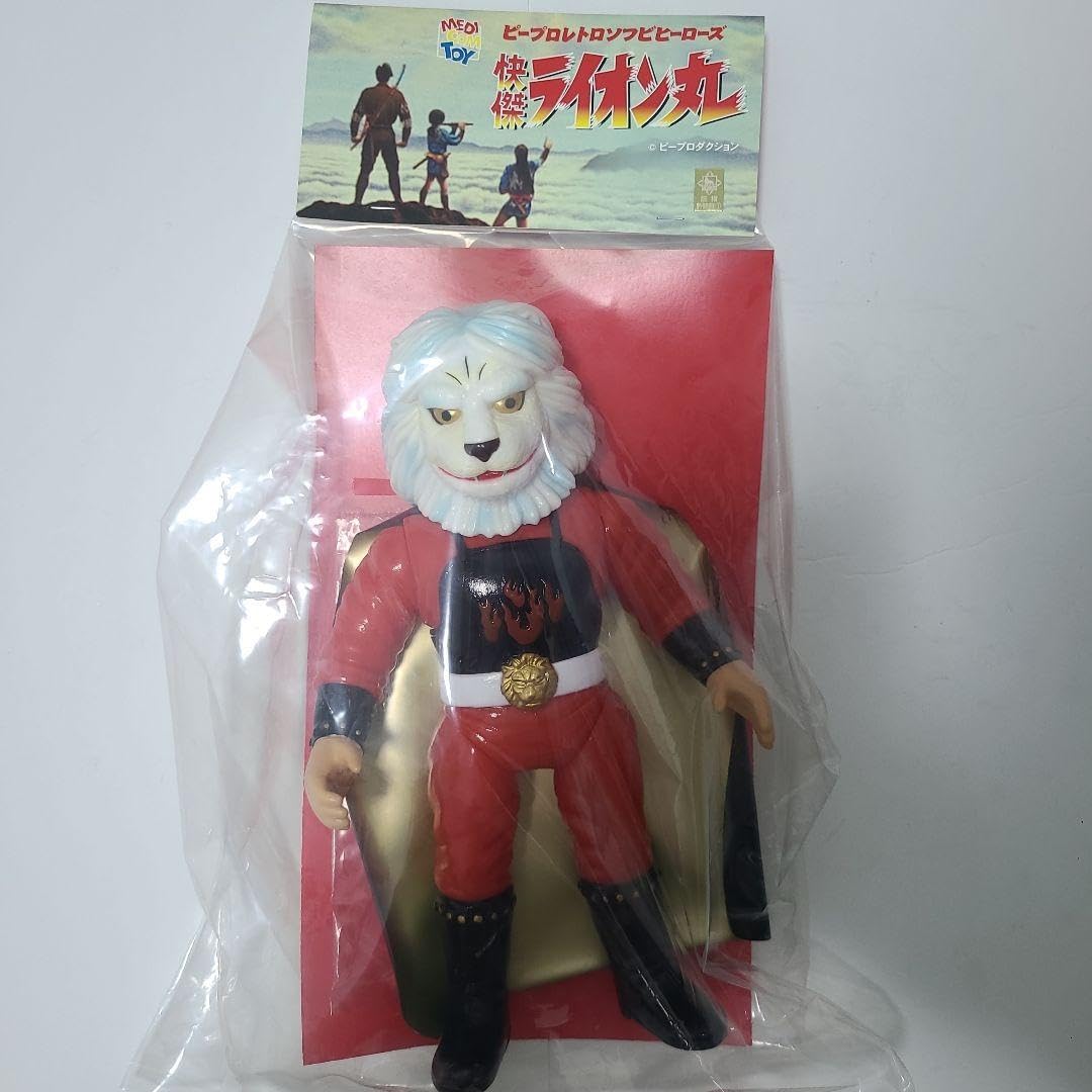 ライオン丸　ソフビ　メディコム・トイ　レトロソフビ　ヴィンテージソフビ MEDICOM TOY ピープロ レトロソフビヒーローズ 風雲ライオン丸