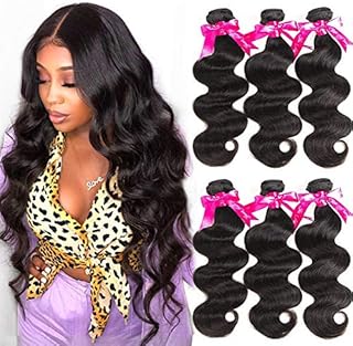 Beauty Princess Brazilian Hair Body Wave 3 Bundles 16 18 20inchs 10A Human Hair Weave Bundles Natural color