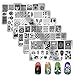 Produktbild 6Pcs Nail Stamping Plate, Mwoot Nail Art Plates Nagelstempel Maniküre Tool Kit, Nagel Stamping Schablonen