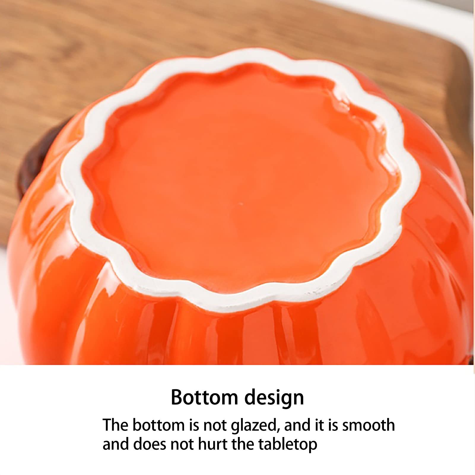 Ceramiczny Zapiekanka Dynia Szkliwo Dutch Oven Z Pokrywką Garnek Do Pieczenie Grill, Płyta Kuchenna, Duszenie, Wprowadzenie(Orange)
