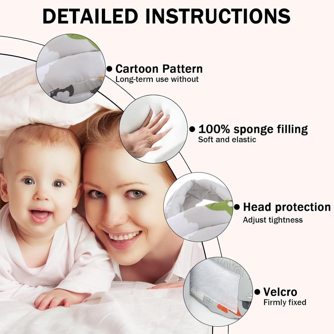 Caschetto Primi Passi Casco Neonato Protezione Testa Bambino 6-36 Mesi