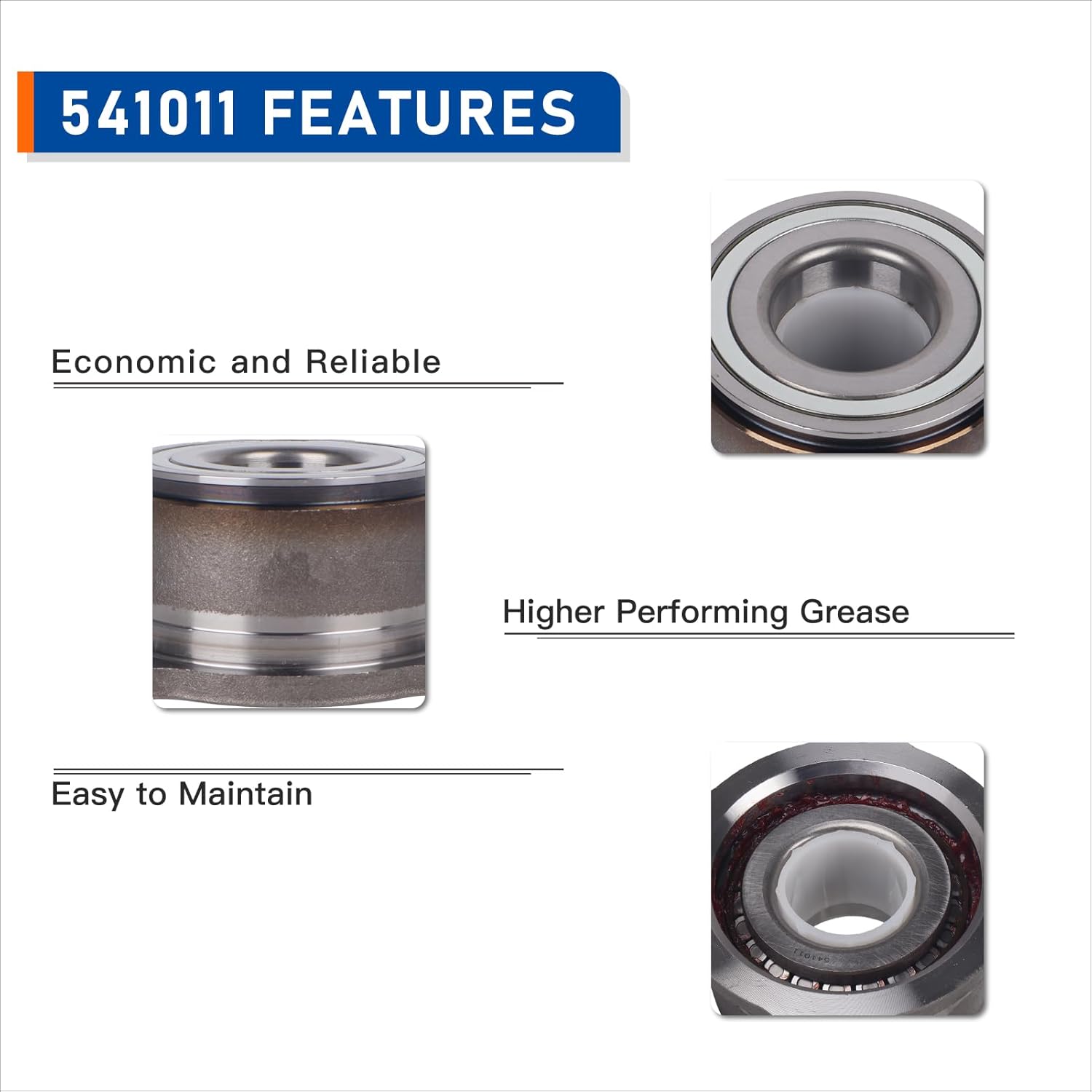 PAROD 541011 Rear Wheel Bearing Hub Assembly Fit for 2005-2019 Nissan Frontier, 2005-2015 Xterra, 2009-2012 Suzuki Equator