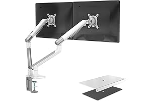 WALI Dual Monitor Stand with Stand Bundle