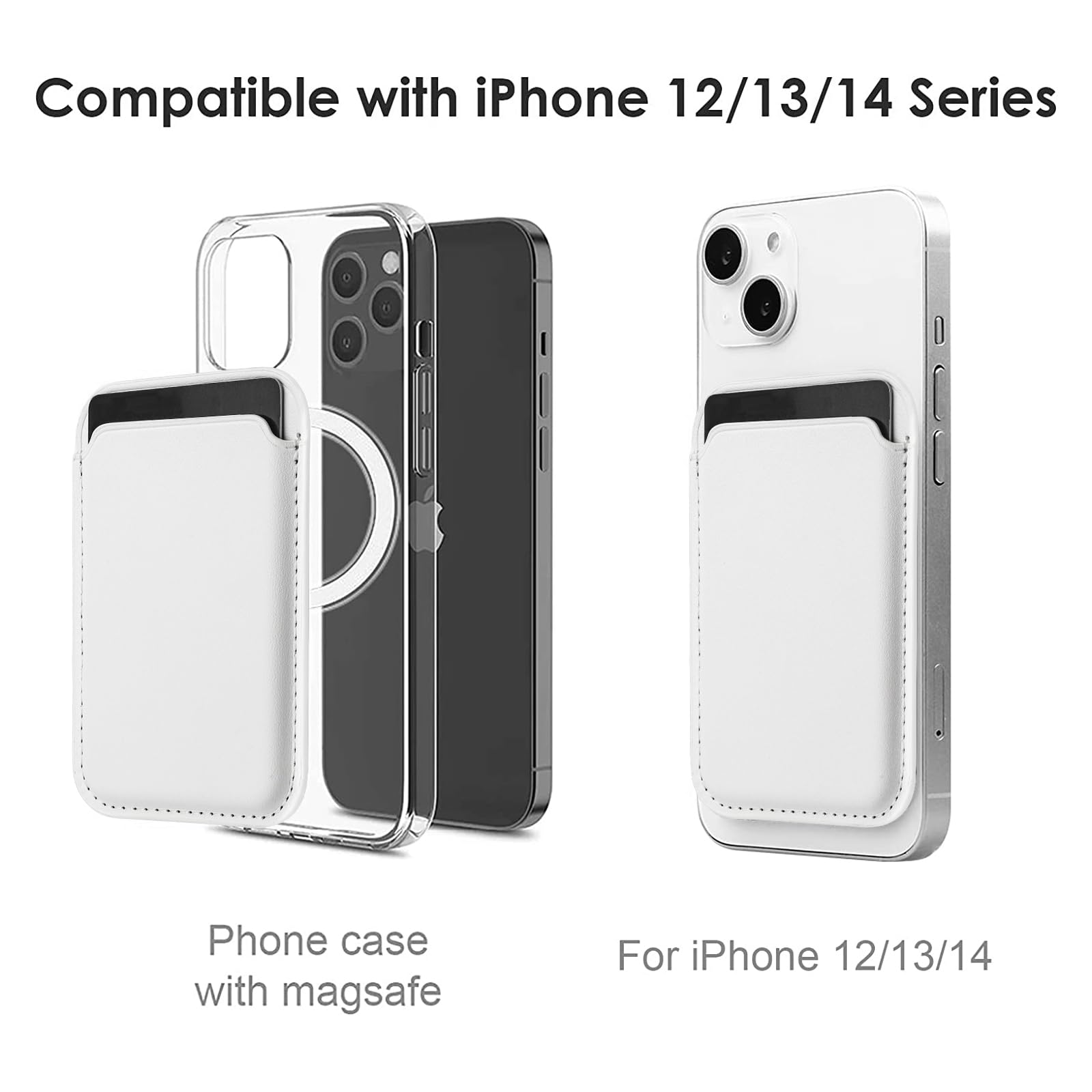 Porte-cartes Avizar Porte Carte Magsafe Pour IPhone 12 Et 13 Revêtement