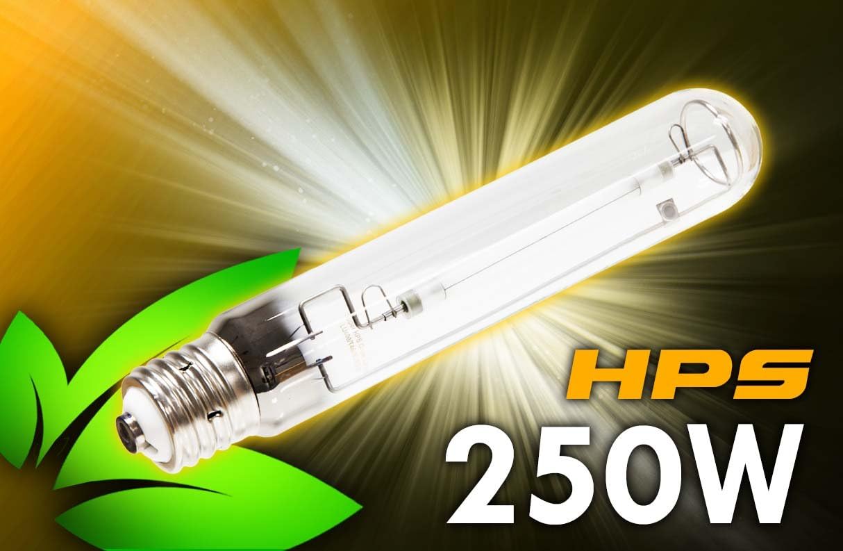 250 Watt HPS Grow Light - 31,000 Lumens for Indoor Garden/Hydroponics