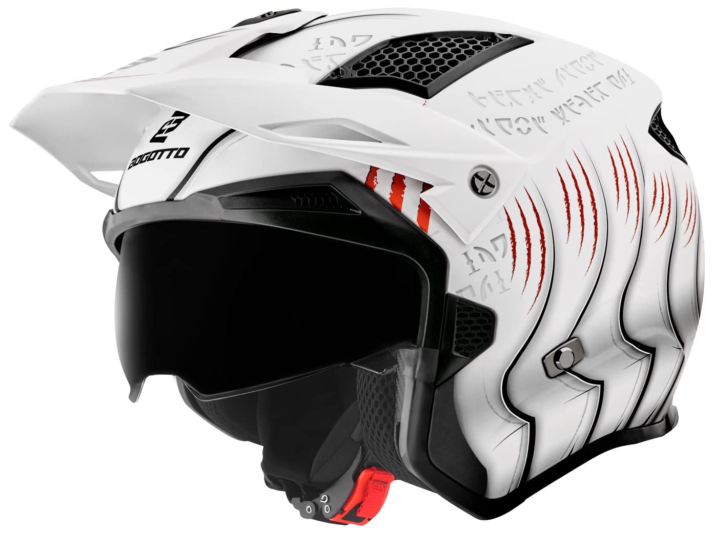 Bogotto V135 Casco, Bianco Opaco, 2XL