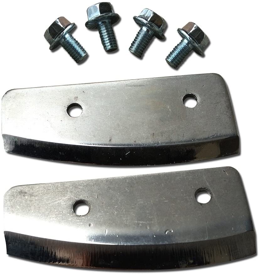 6" Replacement Ice Auger Flat Blades for Eskimo/Strikemaster HT Quick and Easy Installation ，Two Blade Set Included