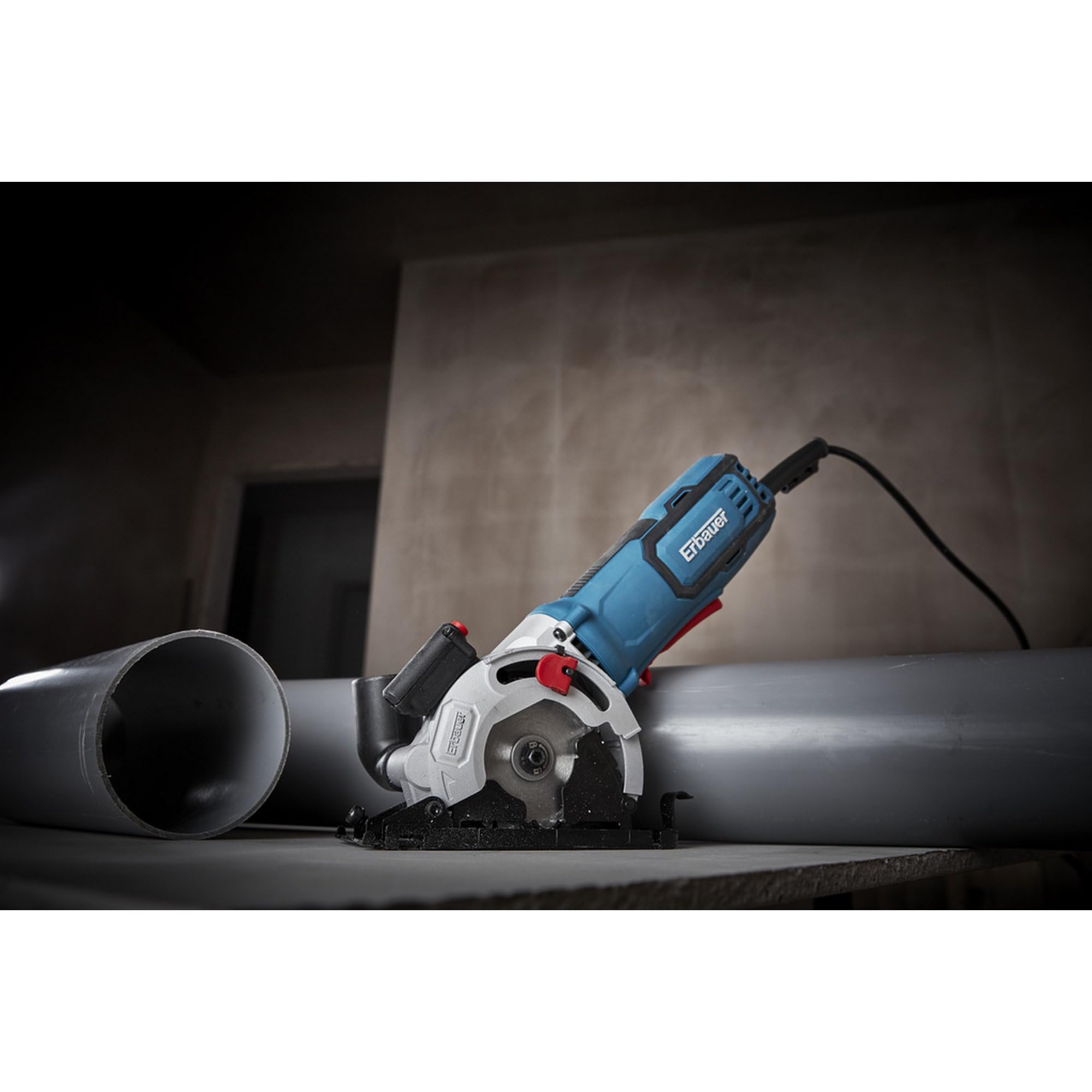Erbauer Mini-Scie Circulaire EMCS650 650W 27 mm avec Lame de 85 mm