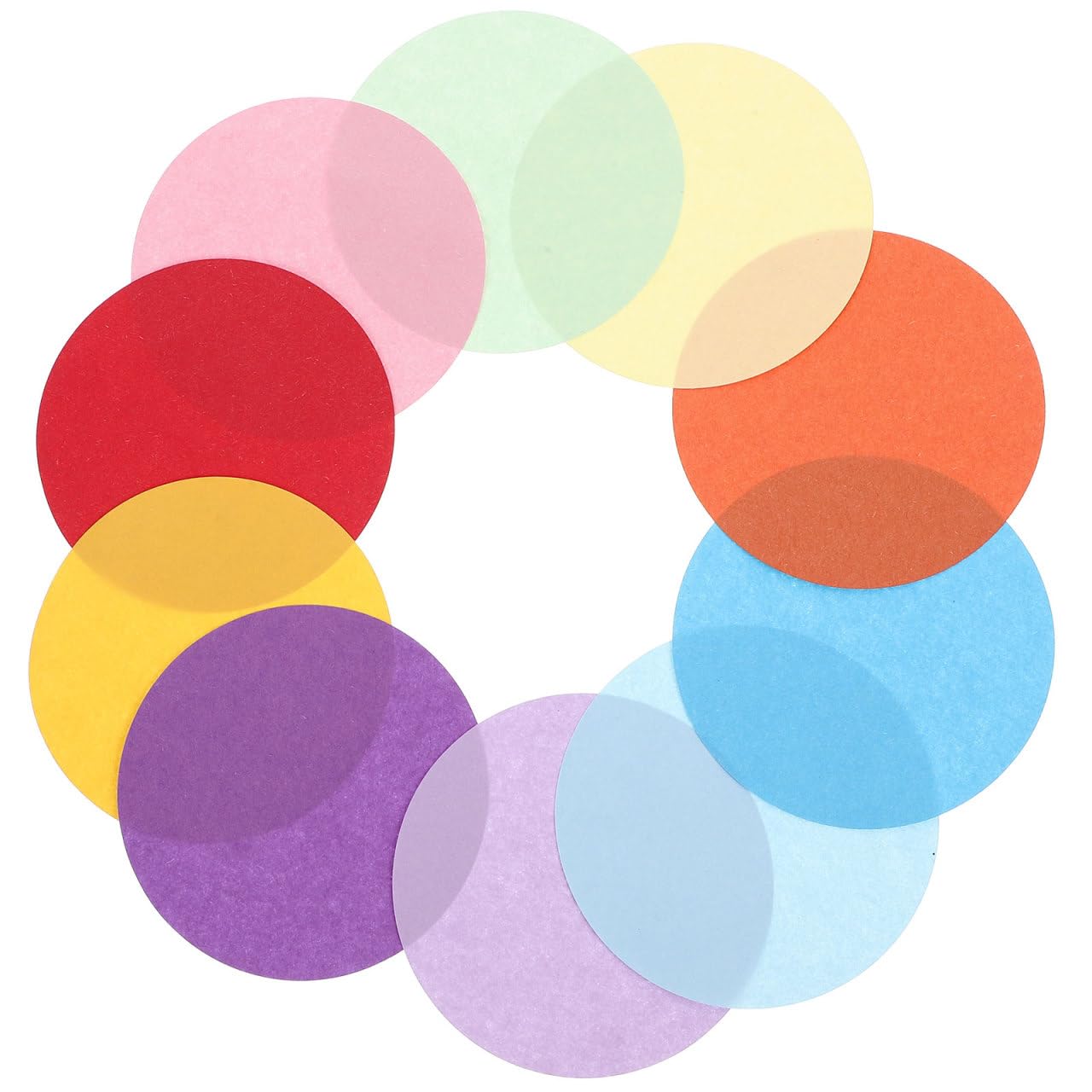 ibasenice 丸型折り紙 200枚セット 2.36インチ カラフル クラフトdiy用 手作り紙 学生 工作素材 パーティー装飾向け