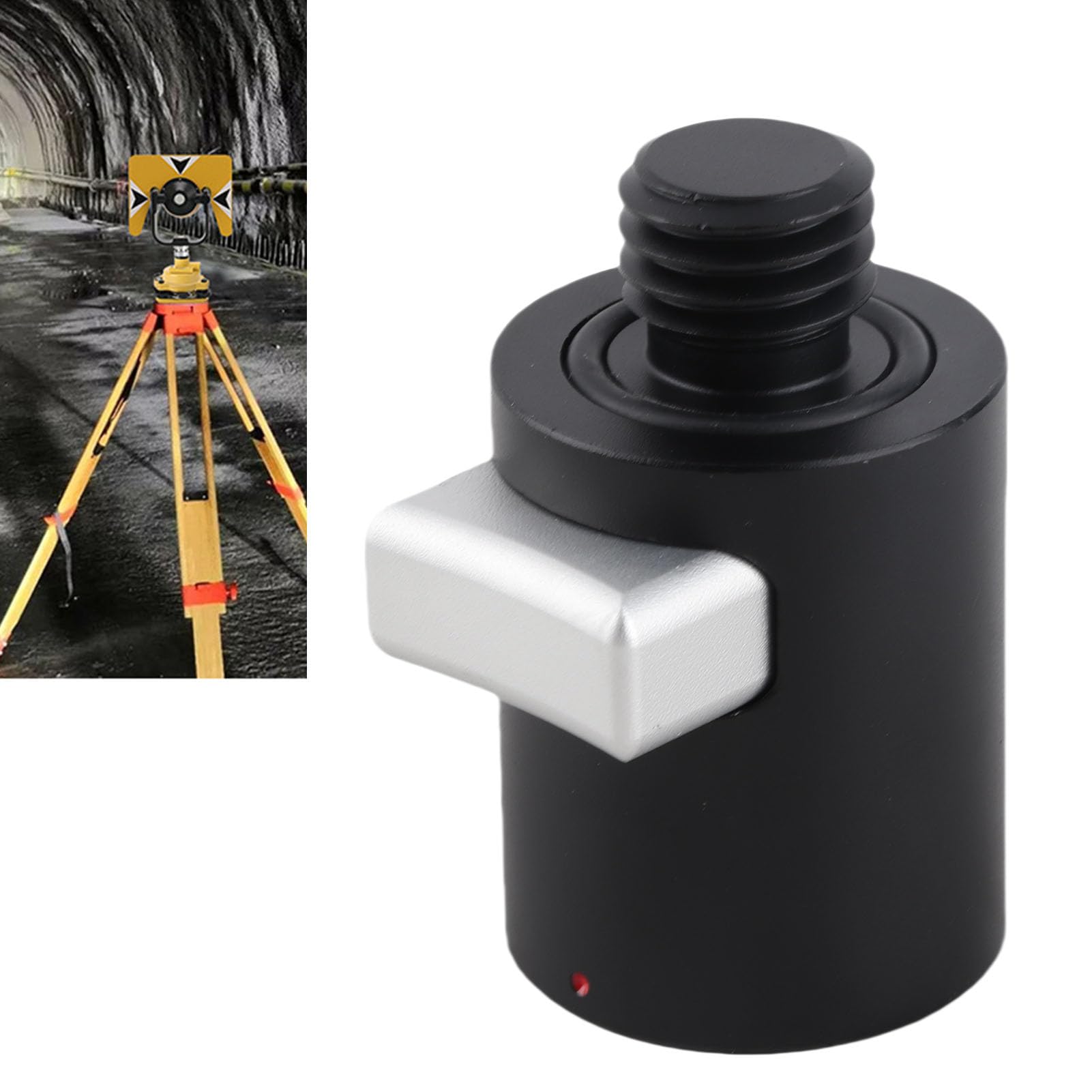 Gedourain Adapter do Tyczki Geodezyjnej GPS Mocny Szybkozłącze ze Stopu Aluminium do Tachimetru RTK Pomiar Mostów, Dróg, Budynków, 1,57 Cala
